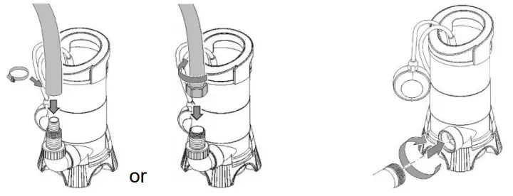 westfalia STPK750 Submersible Sump Pump - Teflon tape