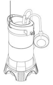 westfalia STPK750 Submersible Sump Pump - vacuum hose