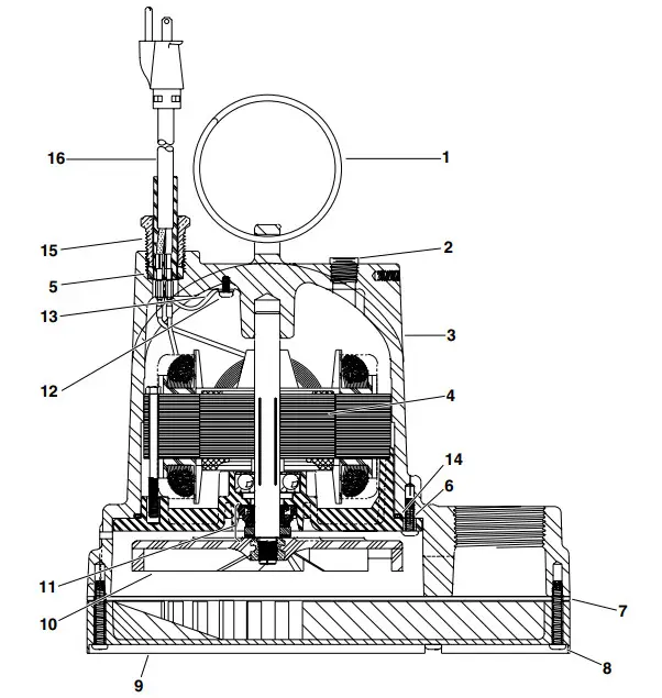 PENTAIR Hydromatic W D V-A1 Submersible Sump Pump - Parts List