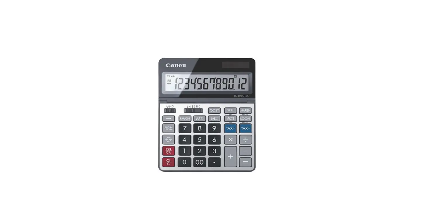 Canon Ts-1200tsc Desktop Calculator Instructions