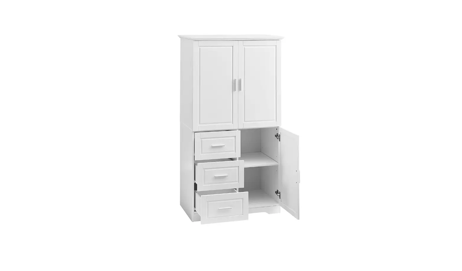 Modernluxe L-wf299285aak Tall And Wide Storage Cabinet With Doors For Bathroom Instruction Manual