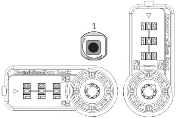OLYMPUS LOCK 7440 Combi Cam Ultra 3 Dial Lock A5
