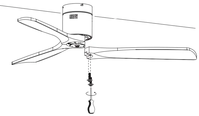 YUHAO-1073AL-Semi-Flush-Ceiling-Fan-FIG 13