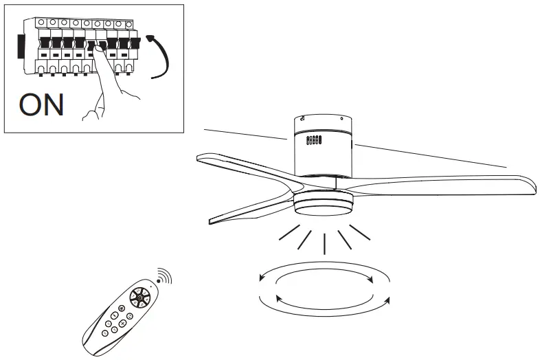 YUHAO-1073AL-Semi-Flush-Ceiling-Fan-FIG 16