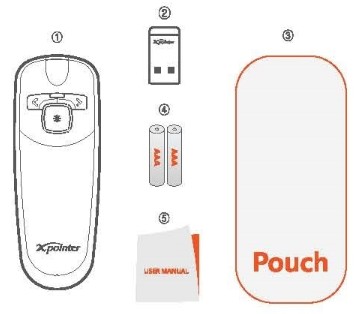 X POWER XPG140N Wireless Presenter - Included in Package 1