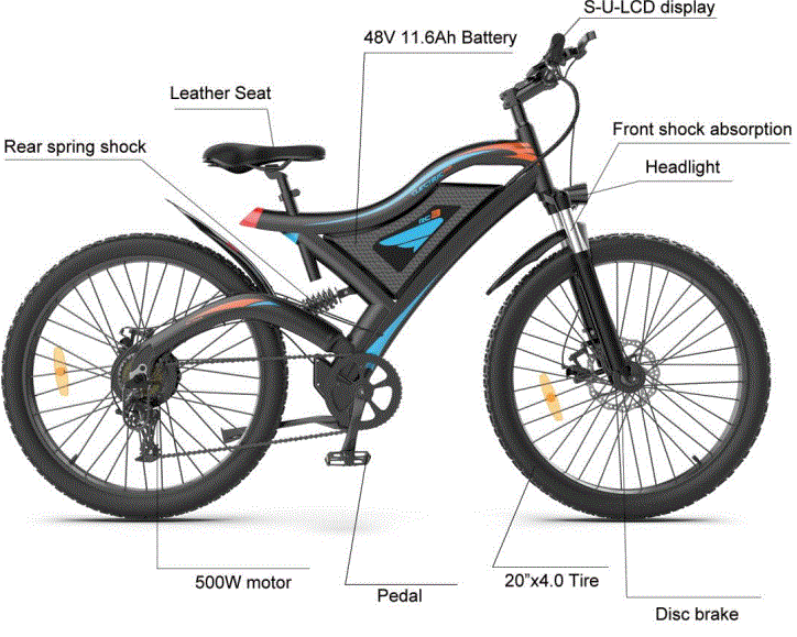 AOSTIRMOTOR BYY67-5 Electric Bicycle-fig1