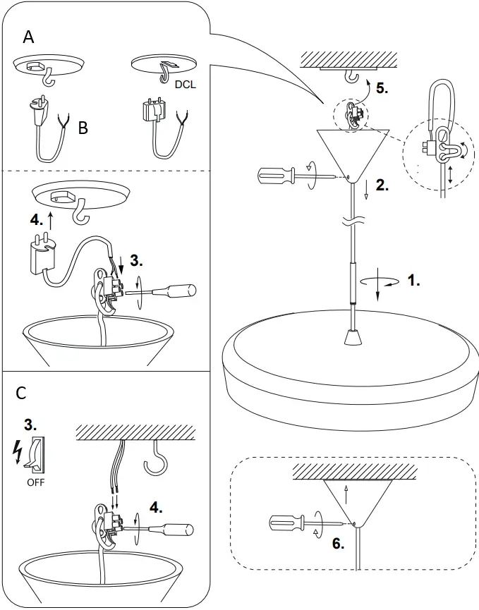 ANETA LIGHTING ETA 15106 Pendant Light A0