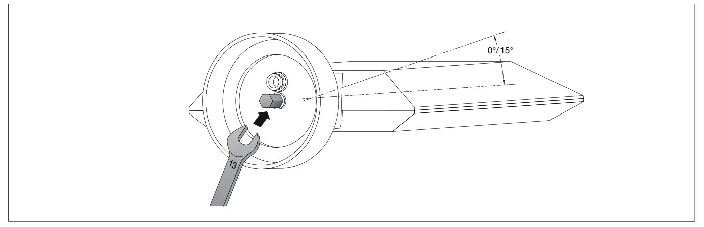 BEGA 24350 Wall Luminaire - positioned