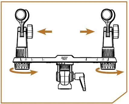 auray-STBAR-9-Mic-Stereo-Bar-with-Angle-Adjustment-FIG-14