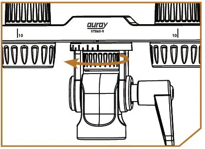 auray-STBAR-9-Mic-Stereo-Bar-with-Angle-Adjustment-FIG-2