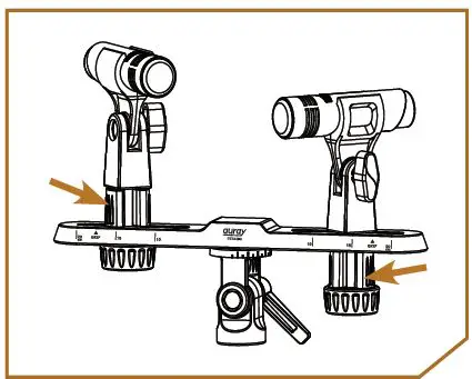 auray-STBAR-9-Mic-Stereo-Bar-with-Angle-Adjustment-FIG-9