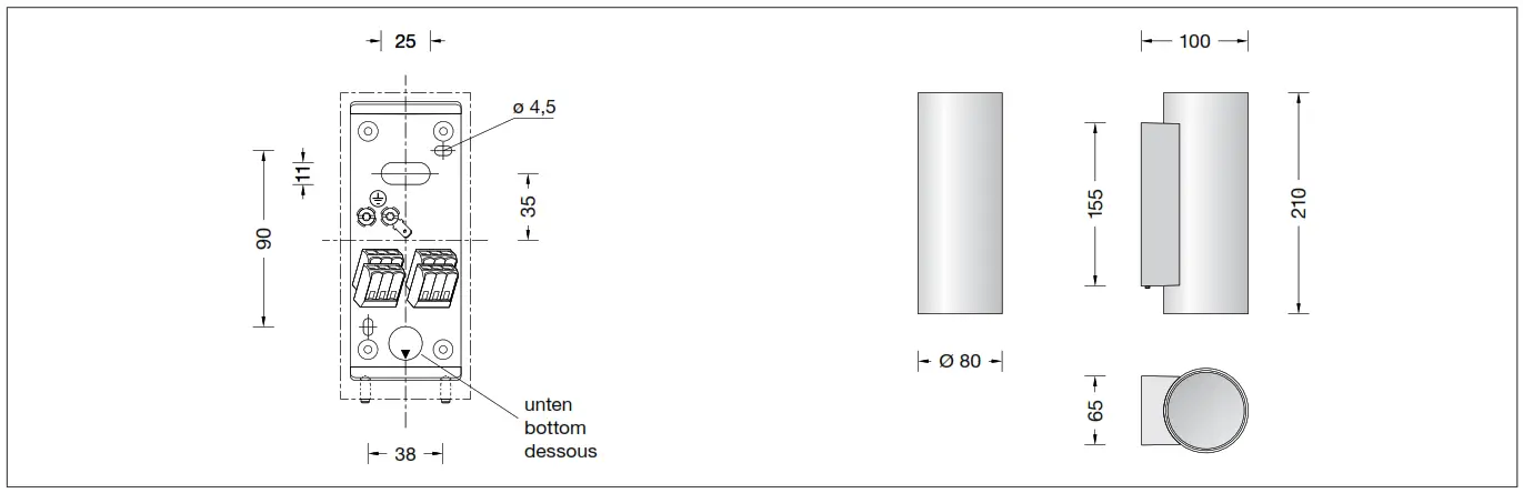 BEGA 51143.2 LED Wall Luminaire - Fig1