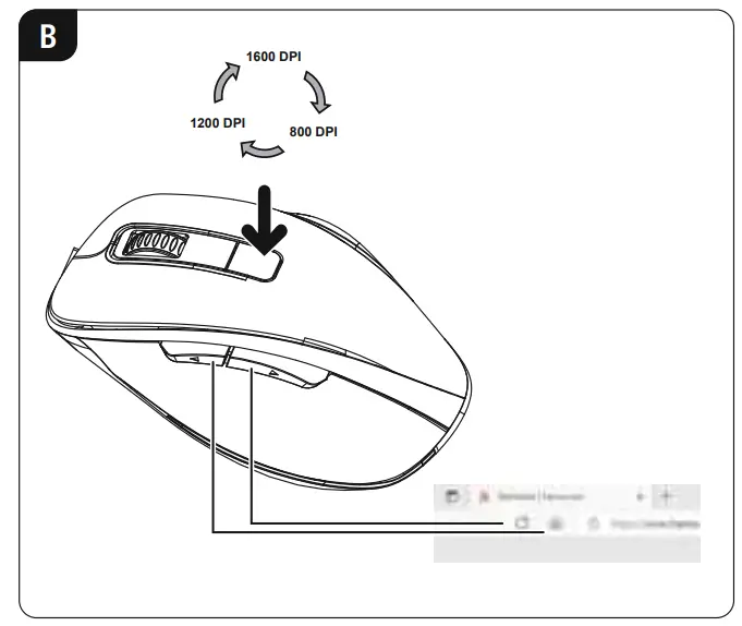 hama 173032 MW 500 Recharge 6 Button Mouse - Figure 1