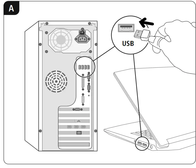 hama 173032 MW 500 Recharge 6 Button Mouse - Figure