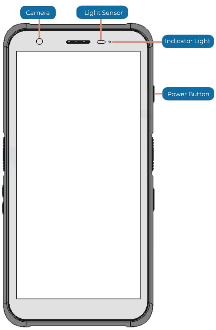 MINNO RUGGED TABLETS Apex A6 Android Rugged Tablet - Front View