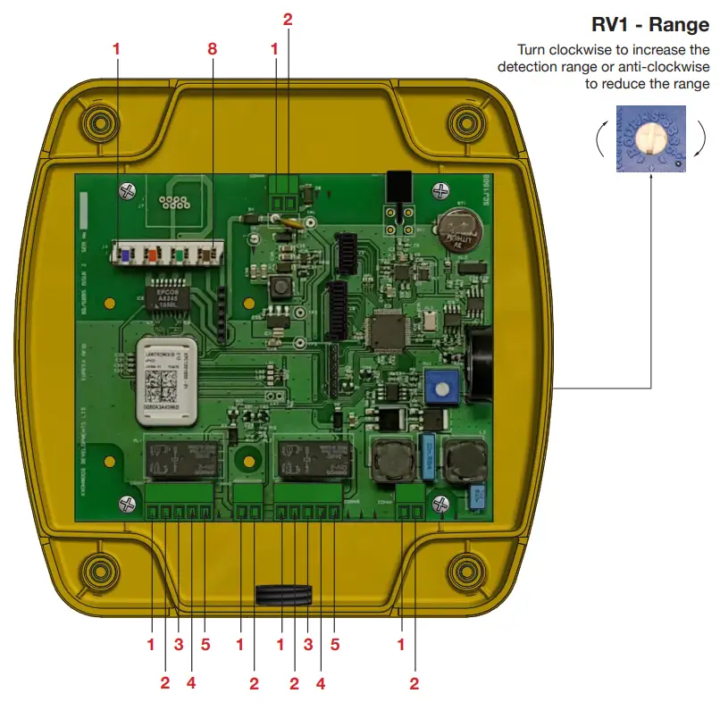 Tag Tester Range Adjustment