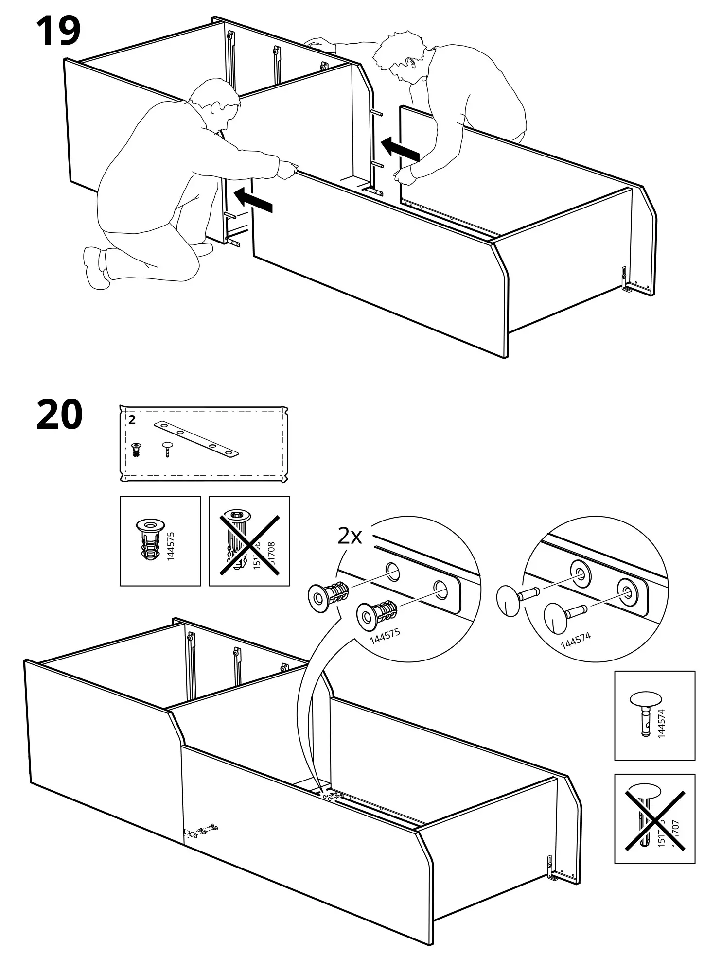 IKEA HAUGA Storage Combination - Figure 19-20