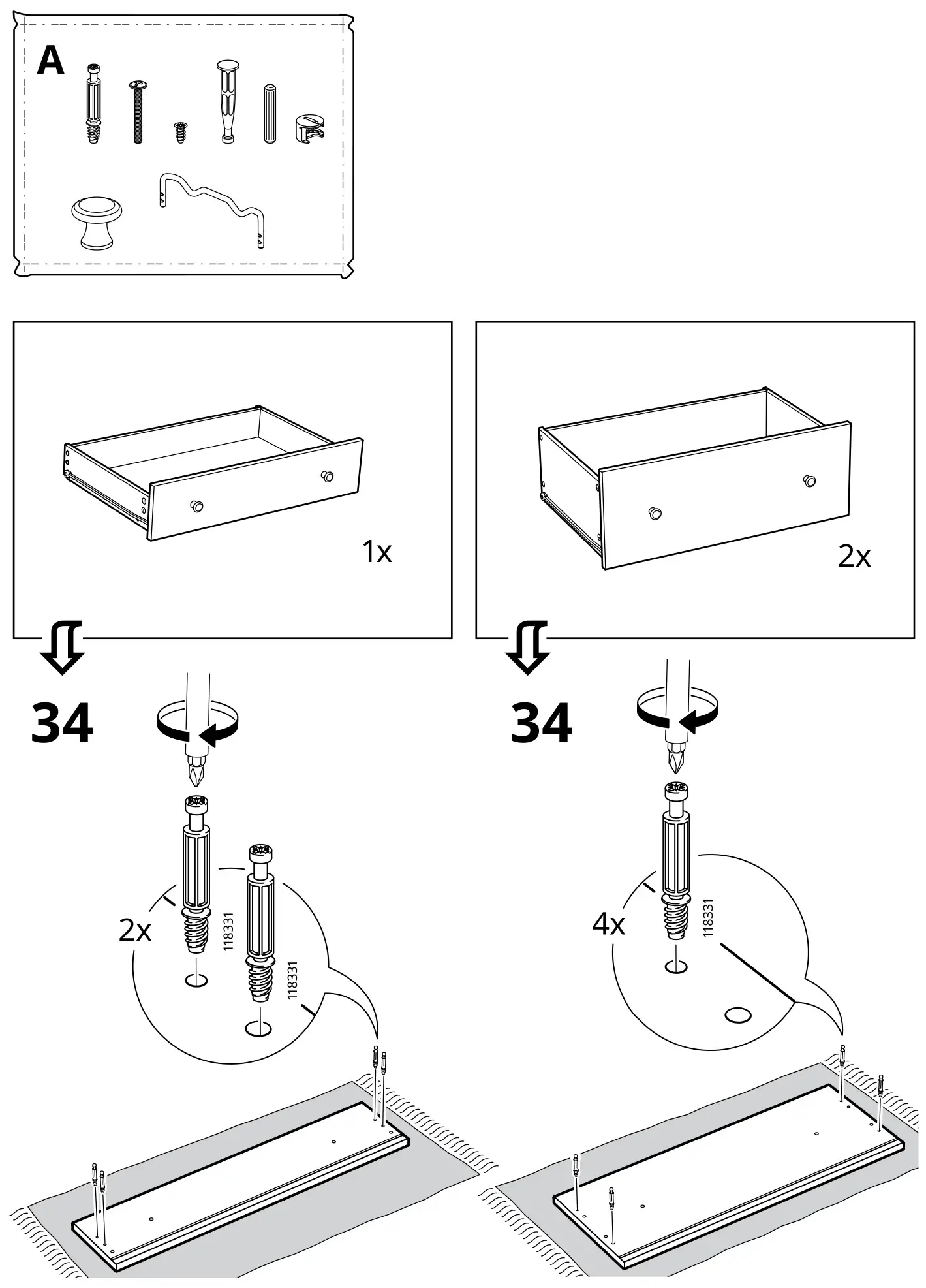 IKEA HAUGA Storage Combination - Figure 34