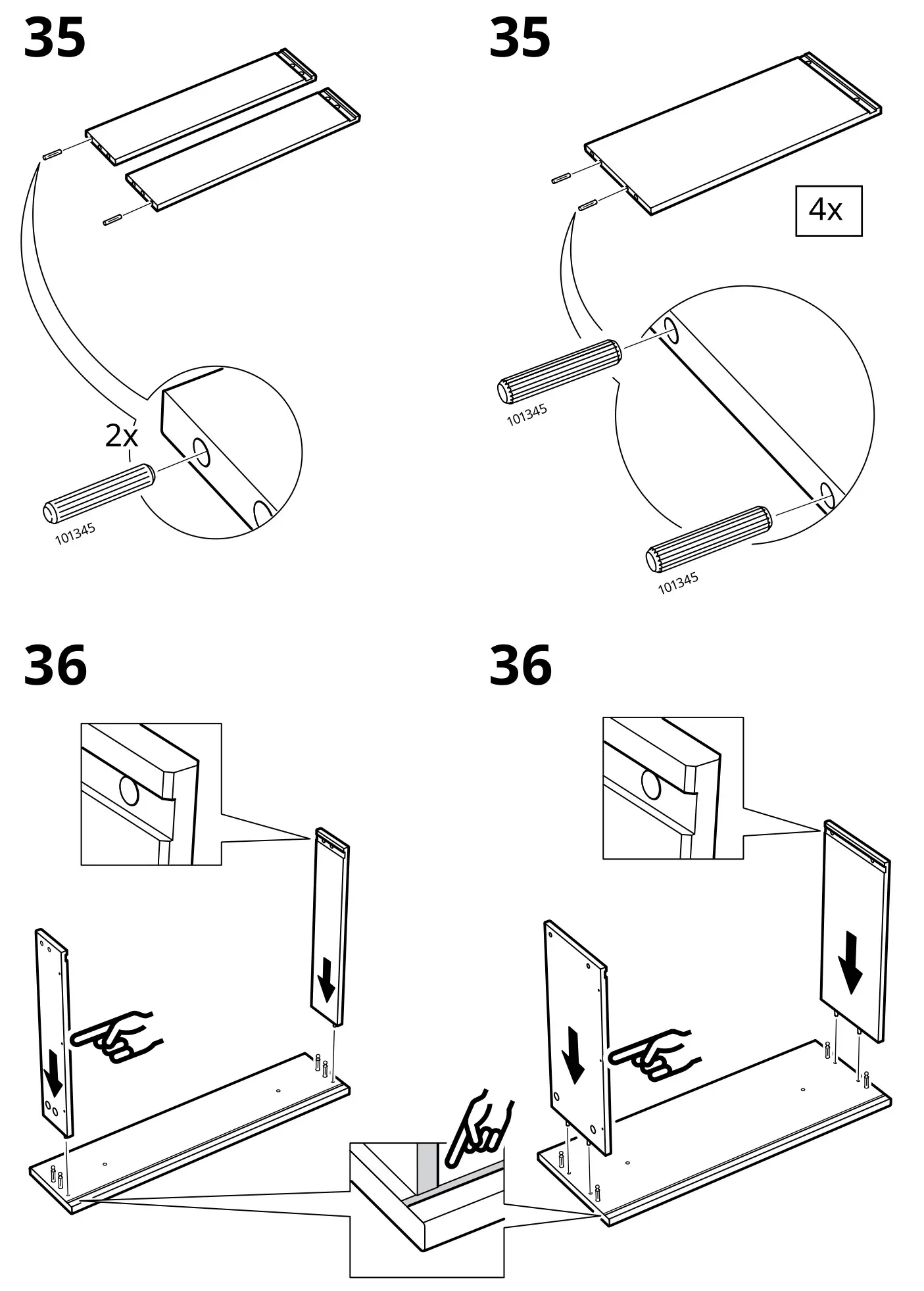 IKEA HAUGA Storage Combination - Figure 35-36