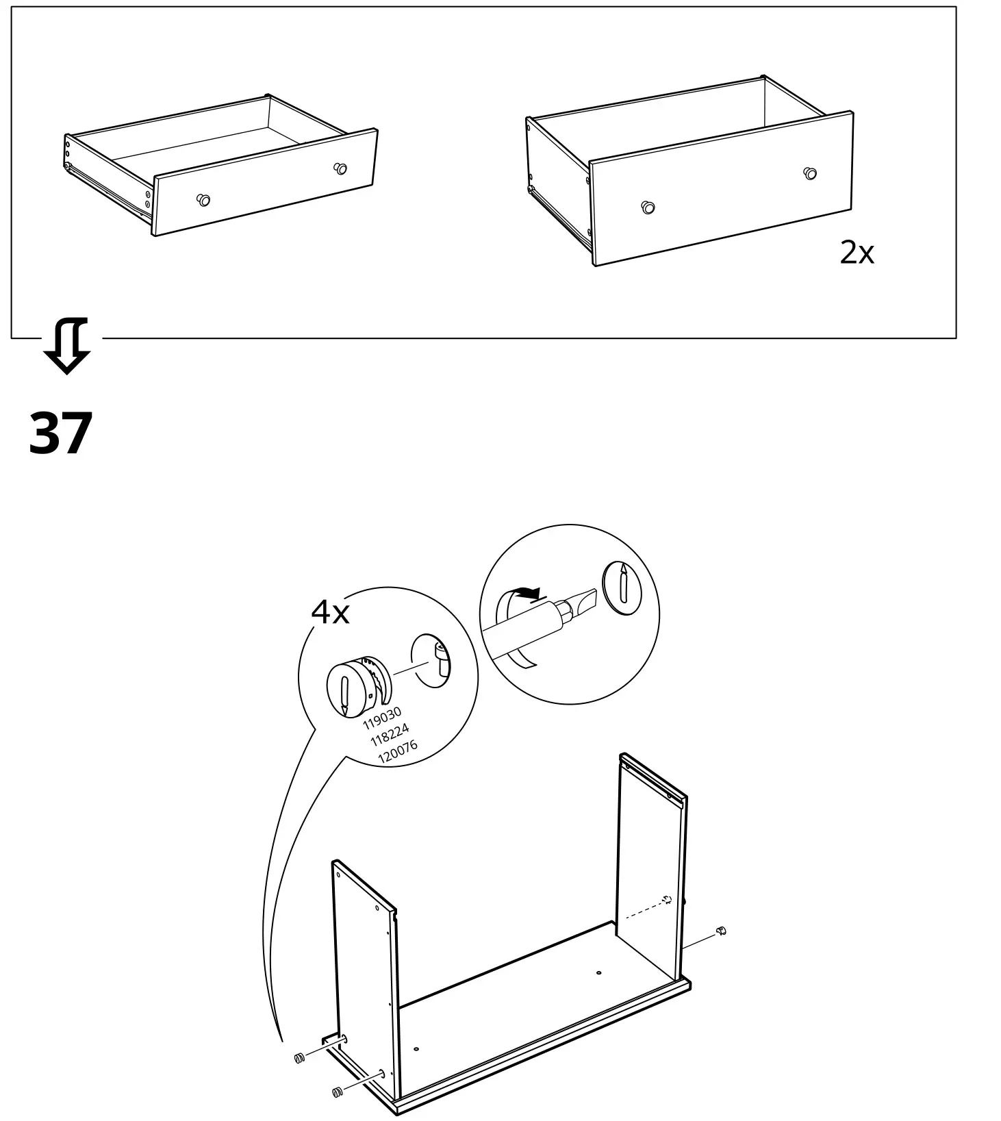 IKEA HAUGA Storage Combination - Figure 37