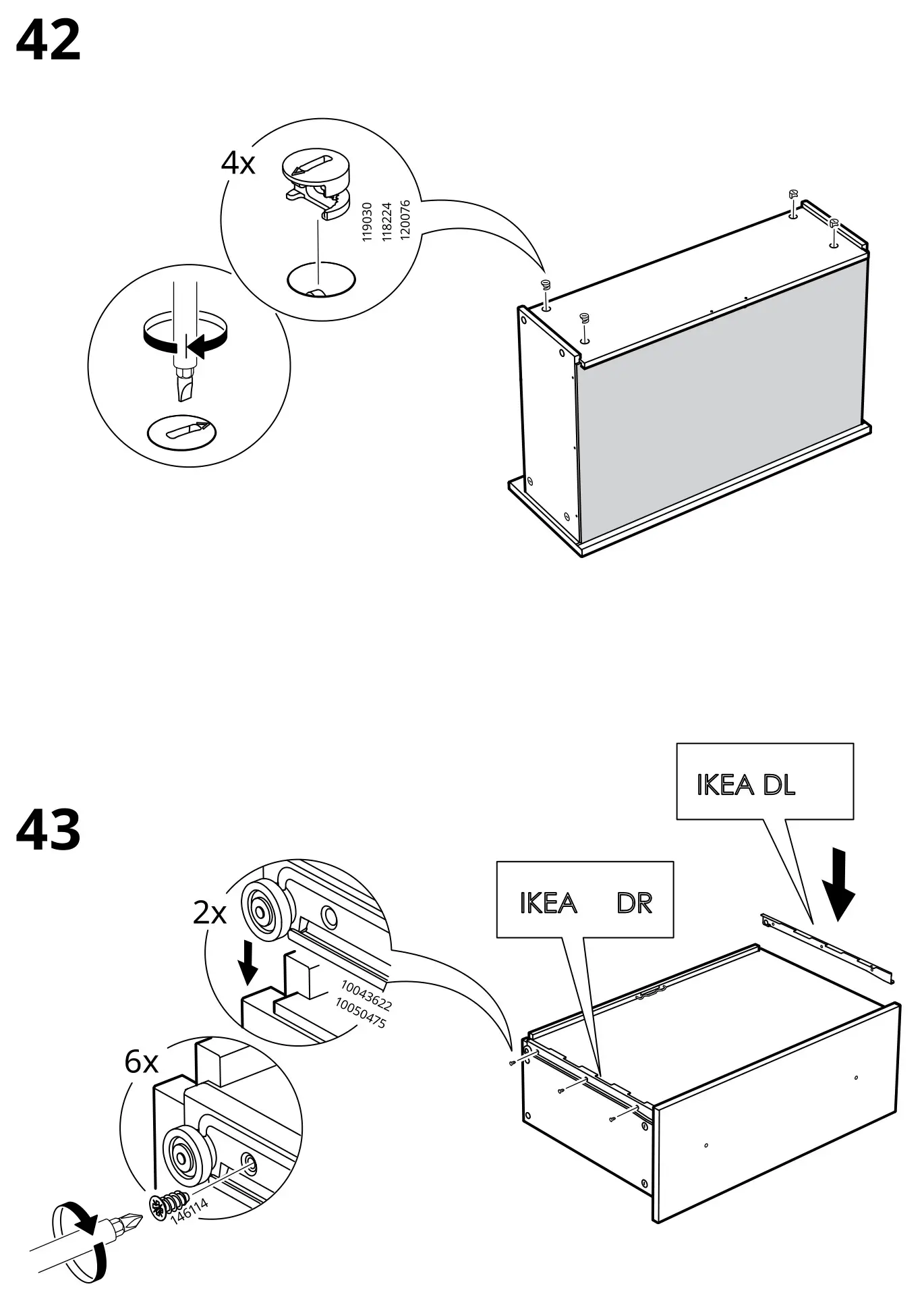 IKEA HAUGA Storage Combination - Figure 42-43