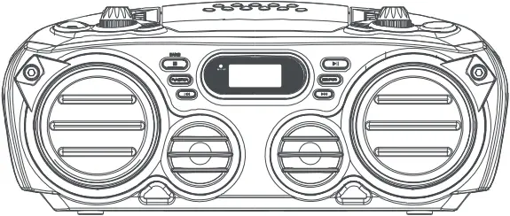PROSCAN PRCD682BT Bluetooth Portable CD Radio Boombox