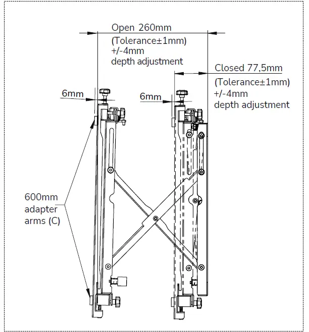 Neomounts WL95-800BL1 Video Wall Mount 16