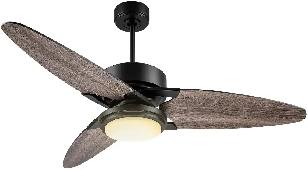CARRO LDC523B-L12-BS-1 52 In Black Color Changing LED Indoor Ceiling Fan