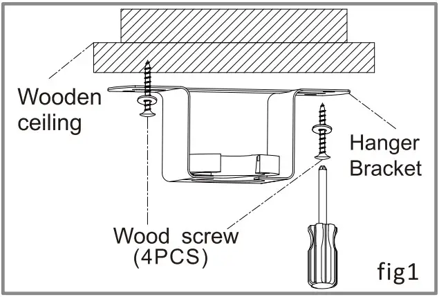 INSTALLATION OF HANGER BRACKET