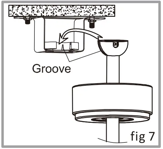 HANGING OF CEILING FAN: