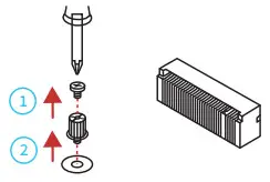 HUANANZHI B660M PLUS DDR4 Motherboard - screw base