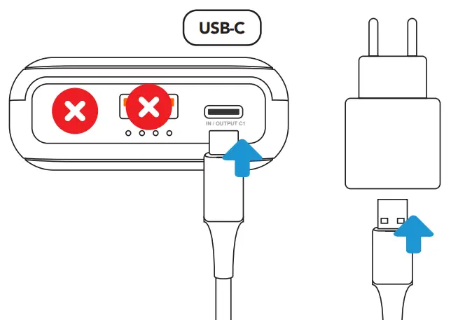 blue built 920002 Power Bank with Fast Charging - CHARGING