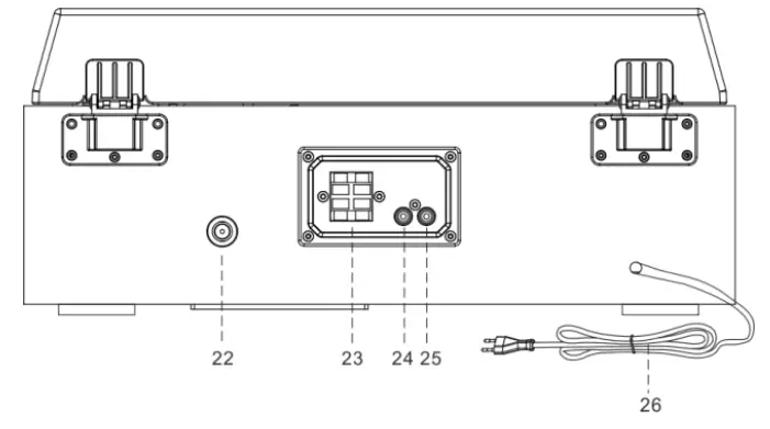 soundmaster PL895 Elite Line Wooden Retro Vinyl Records Player - FRONT VIEW 1