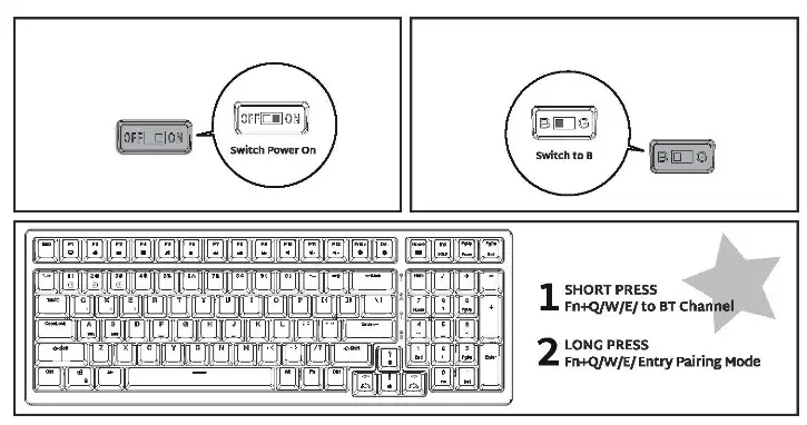 RK ROYAL KLUDGE RK98 Mechanical Gaming Keyboard - CHARGING1