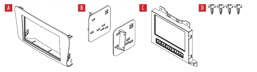 MeTra 95-6552B Double Din Dash Kit for Dodge Charger 2015-Up-fig-1