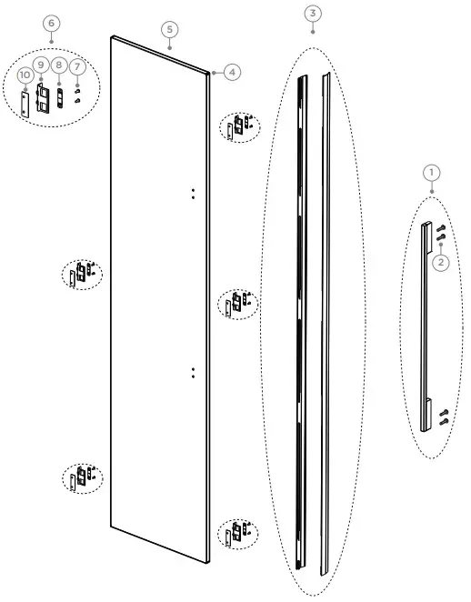 DOOR PANEL COMPONENTS