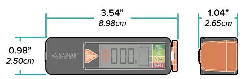 LA CROSSE TECHNOLOGY 911-143 Battery Tester - Fig