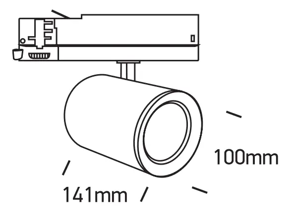 One LIGHT 65654CTT Track Spotlight LED