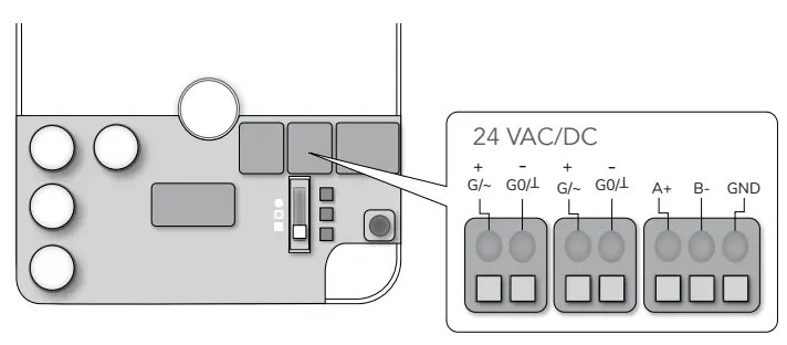 Power And Rs485 Connection