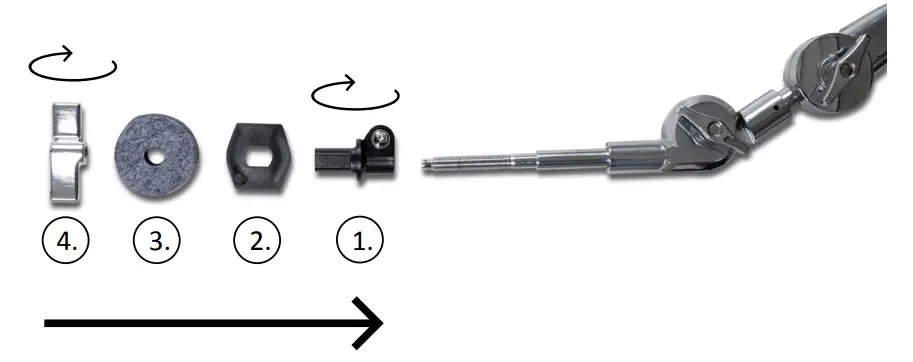 Cymbal Boom Arm (3x)