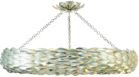 CRYSTORAMA 538-SA-CEILING Broche Eight Light Ceiling Mount