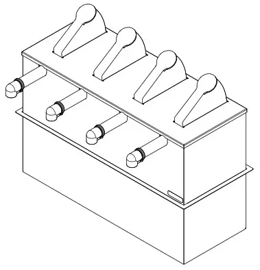 SERVER SE-SS Rectangular Single Stand- fig 16