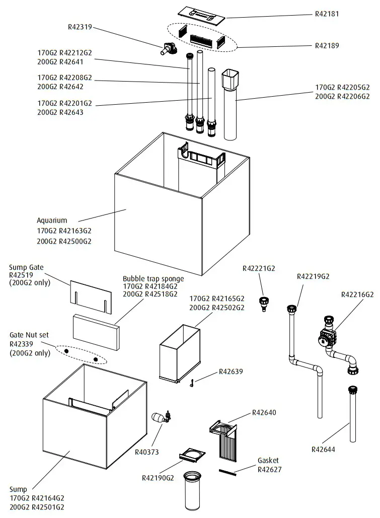 Red Sea REEFER 170 G2 Black Aquarium System - overview
