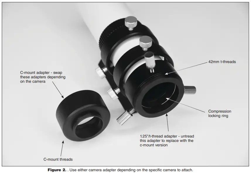 Attaching your Autoguider Camera