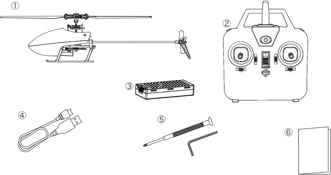 FLITEZONE Hughes 300 - Kit contents