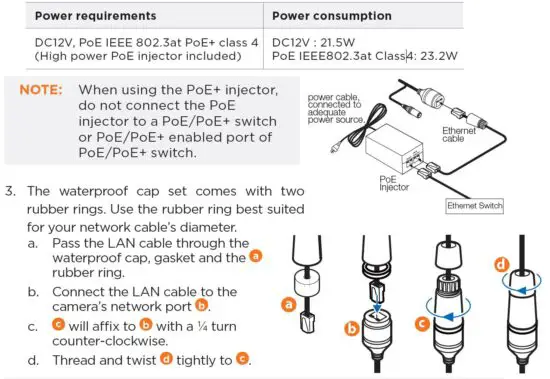 FIG 6 POWERING THE CAMERA