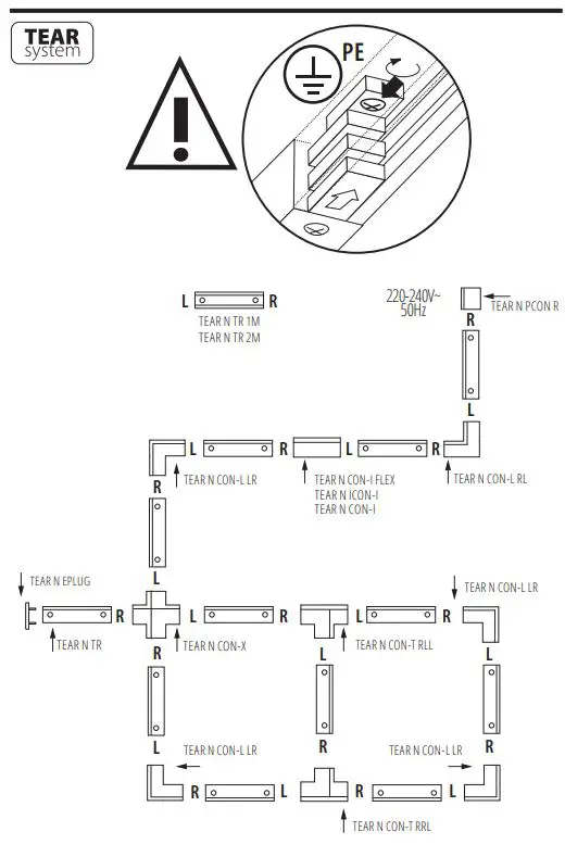 Kanlux RC-PCON W TEAR N Electrical Supply Track Systems User Manual - How to use
