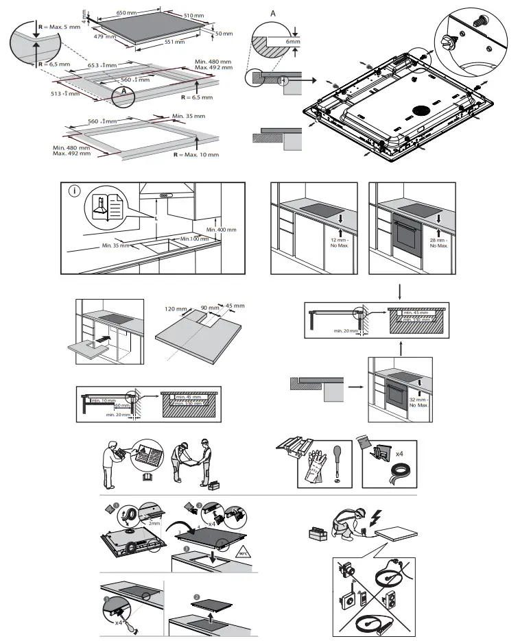 FRANKE FSM 654 I B BK Smart Induction Hob - INSTALLATION