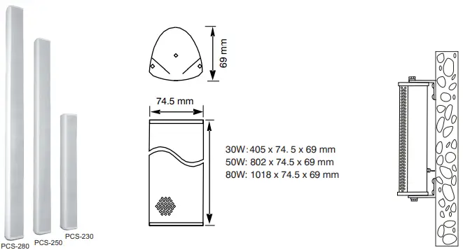 Omnitronic PCS 230 SPEAKER 100V-FIG1