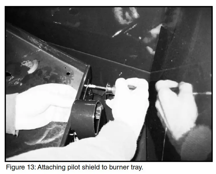 TOWN COUNTRY TC36D Black Diamond Burner Kit - Attaching pilot